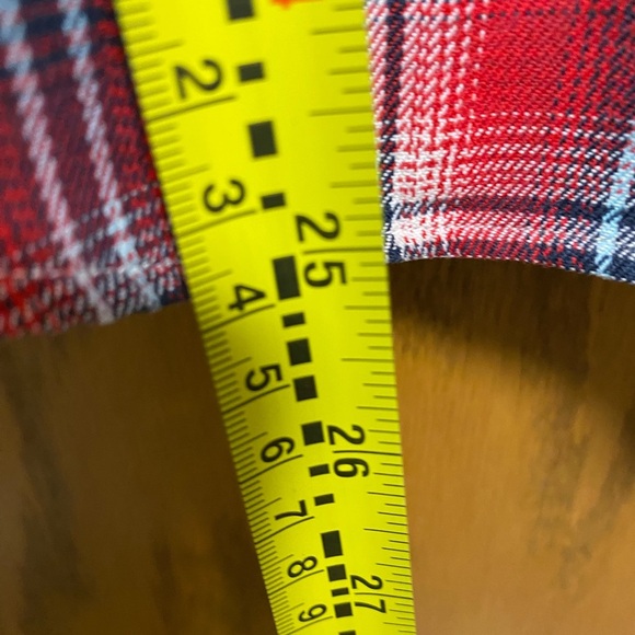 Vintage Pendleton Pearl Snap Button-Up Plaid Shirt Women's Size LARGE Red - Picture 6 of 7